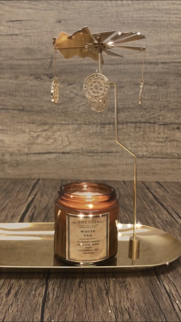 蠟燭旋轉木馬 旋轉燭台 Candle carousel