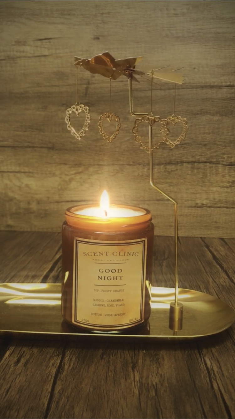 蠟燭旋轉木馬 旋轉燭台 Candle carousel