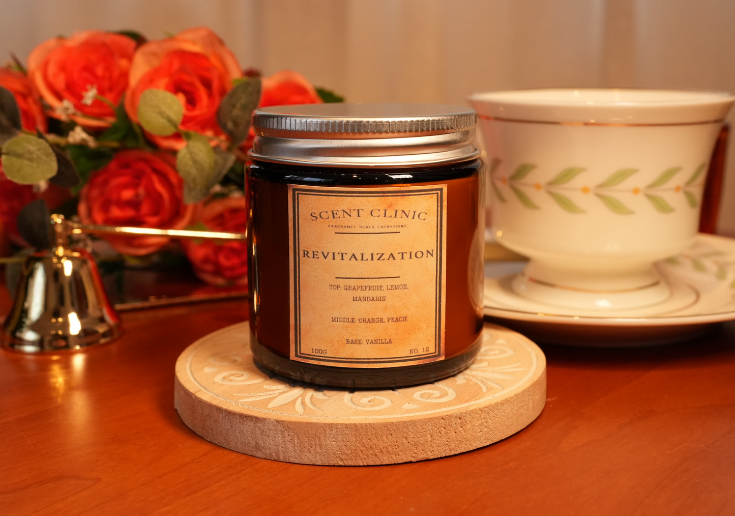 橙柑橘香薰蠟燭orange citrus scented candle