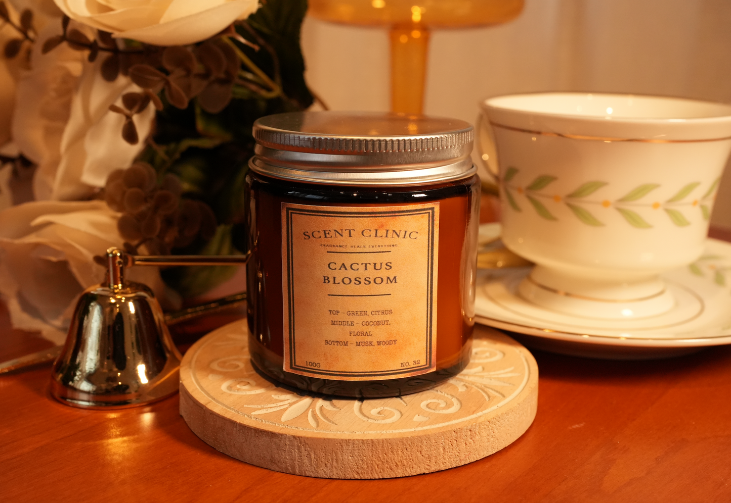仙人掌花 大豆蠟香薰蠟燭 Cactus Blossom soy wax scented candle