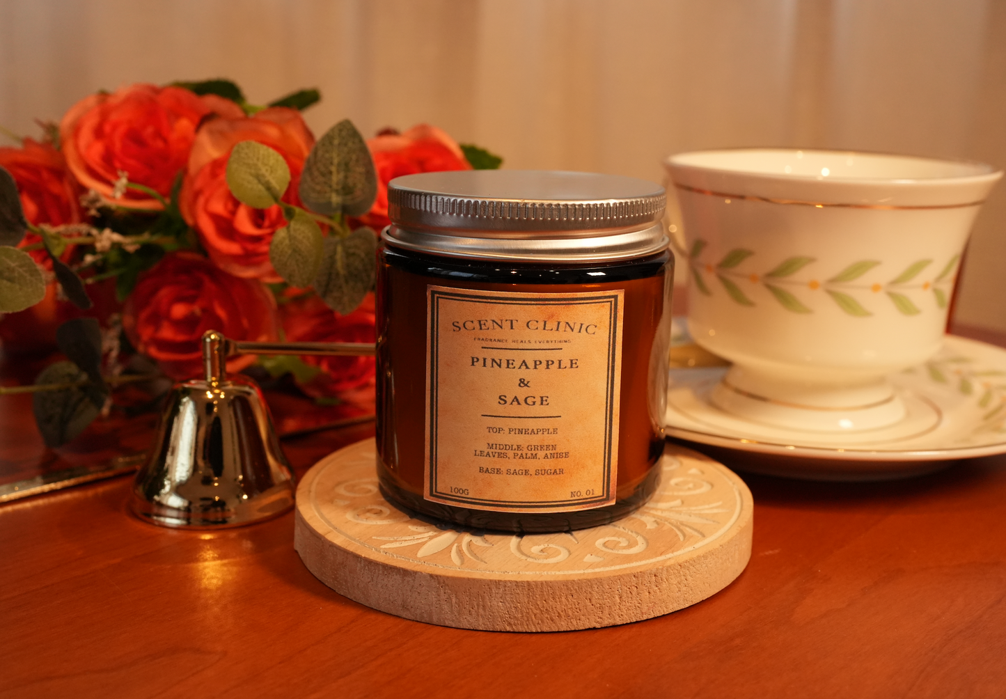 菠蘿鼠尾草香薰蠟燭pineapple sage scented candle