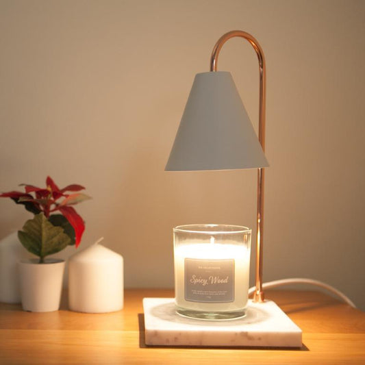 白色雲石蠟燭燈