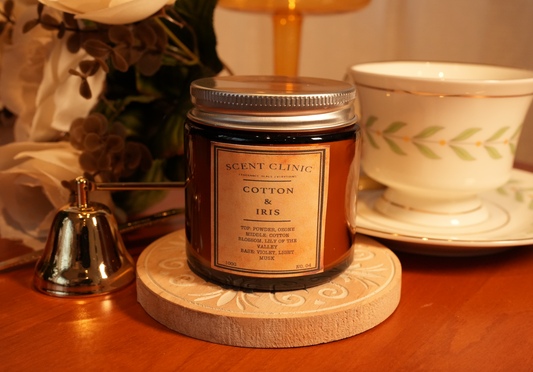 棉花與鳶尾香薰蠟燭 cotton and iris scented candle