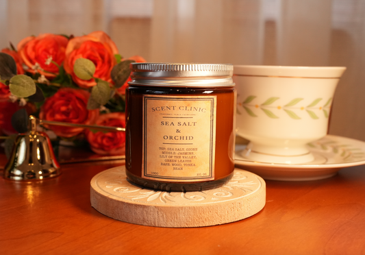 海鹽與蘭花大豆蠟香薰蠟燭 sea Salt & Orchid soy wax scented candle