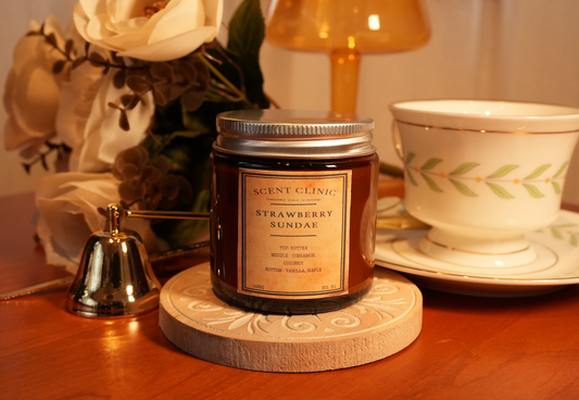 士多啤梨新地甜品麥當勞食物香薰蠟燭 strawberry sundae dessert food McDonald scented candle