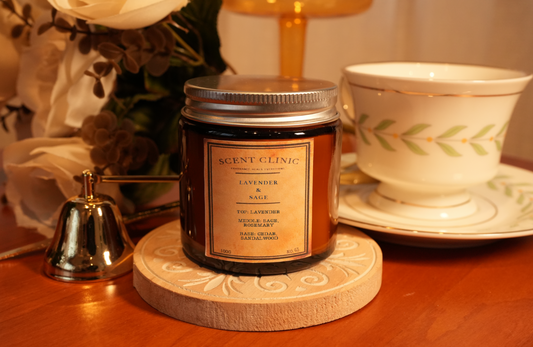 No.43 Lavender & Sage 薰衣草與鼠尾草 大豆蠟香氛蠟燭